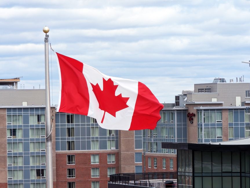 Canadian flag in Halifax — rapid cash loans available across Canada