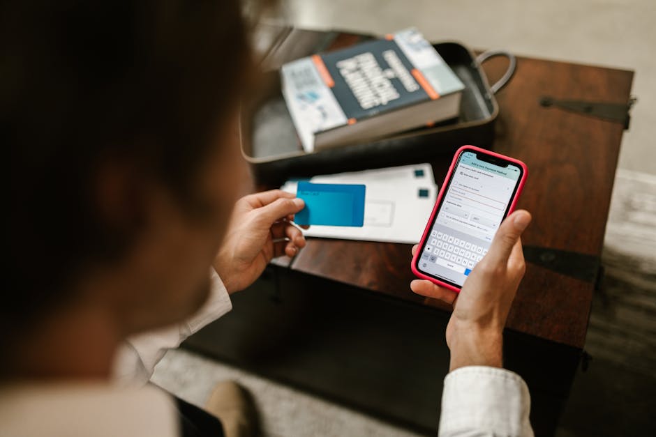 Person making online payment for  same day loan Canada