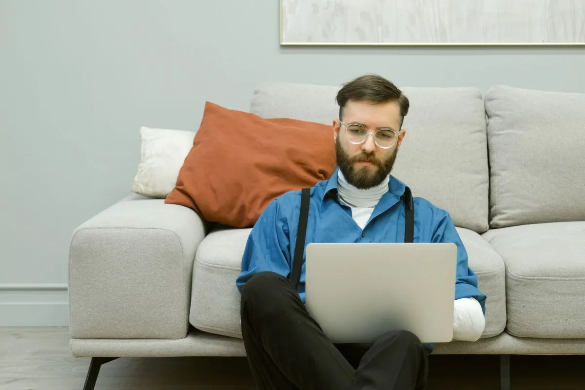Applying for e-transfer cash loans online on a laptop in Canada
