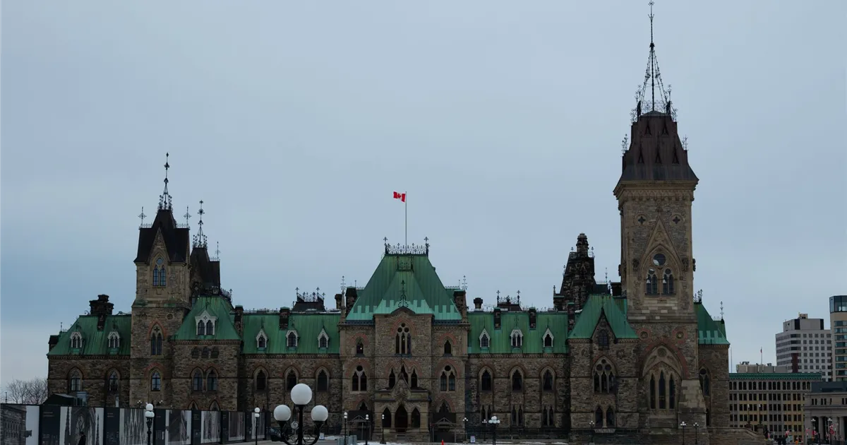 cash advance Ottawa - the East Block on Parliament Hill under winter snow