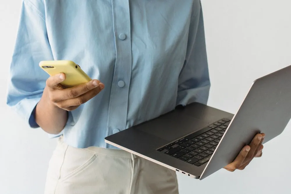 Setting up the Bree app with a phone and laptop